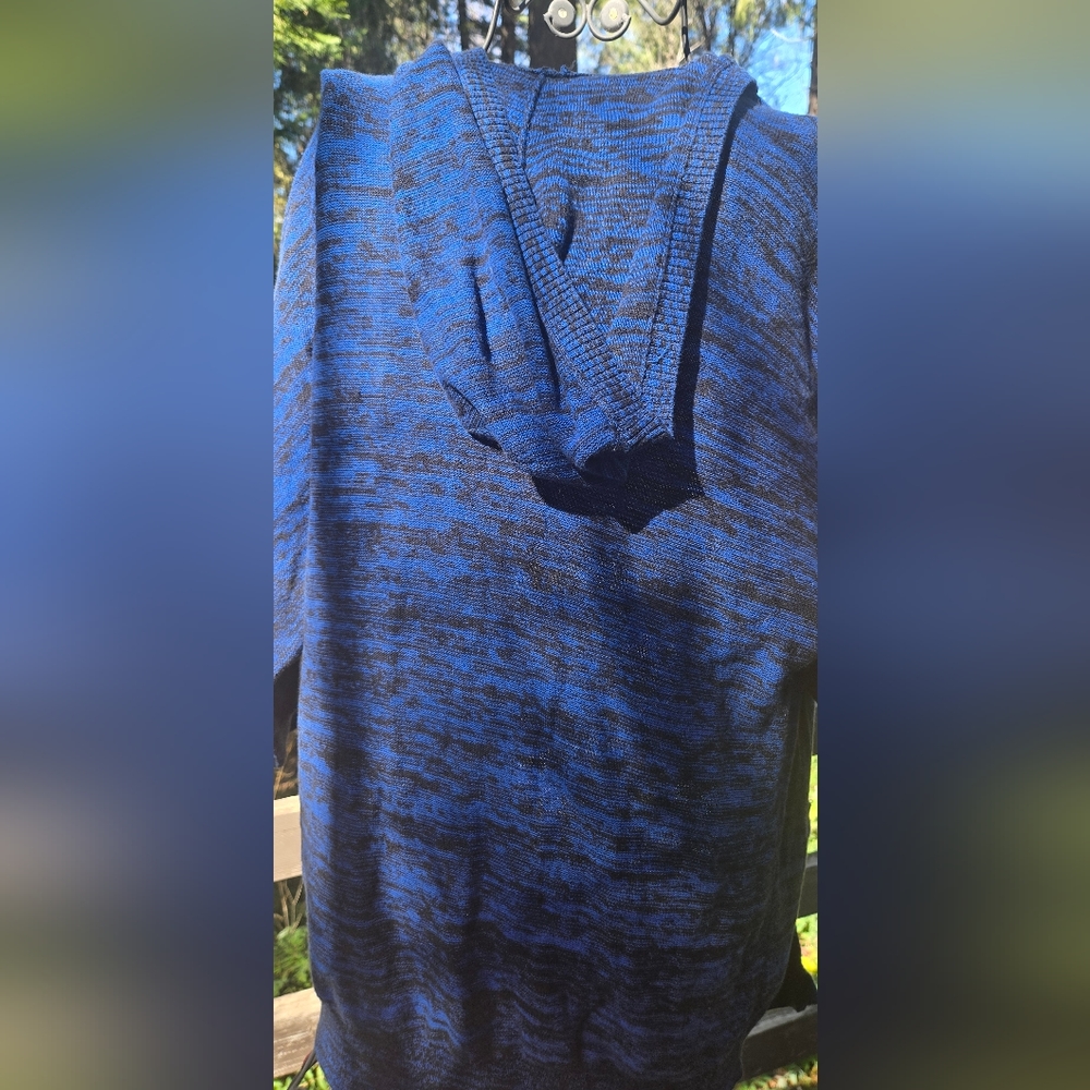 American Eagle Outfitters NWT Blue & Black Knit Cardigan szXS - Picture 5 of 7